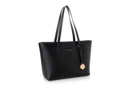 Vince Camuto Bolso Tote Negro Taormina - 100% Piel de Polivinilo Lujoso y Versátil